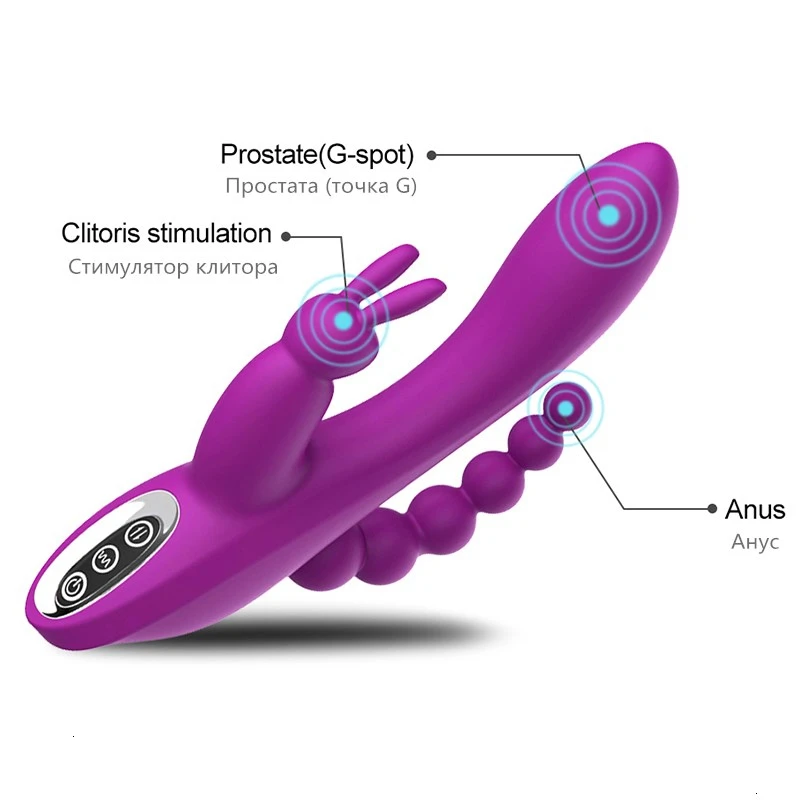 Кролик вибратор G Spot Дилдо Вибратор Секс игрушки для женщин 12 Скоростей USB зарядка