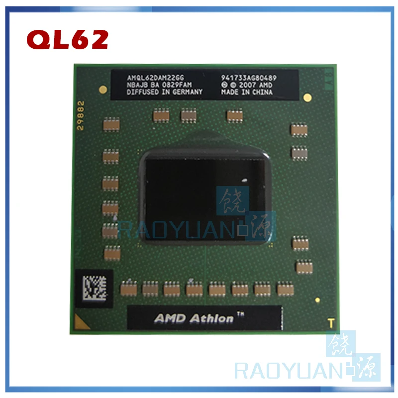 AMD Athlon 64 X2 QL-62 QL 62 QL62 2 0 ГГц двухъядерный нить Процессор процессор AMQL62DAM22GG гнездо S1 |