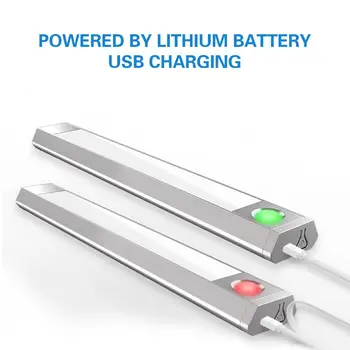 

Infrared Induction Lamp 60LED USB Charging Sensor Light Drawer Porch Wardrobe Cupboard Super Bright Night Light Bar