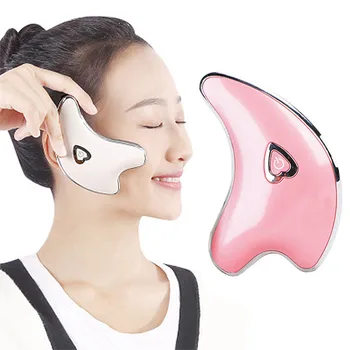 

Electric Dolphin Face Massager Microcurrent 360 Degree Face "V" Shape Face Neck Scraper Tighten Lifting Body Guasha Plate