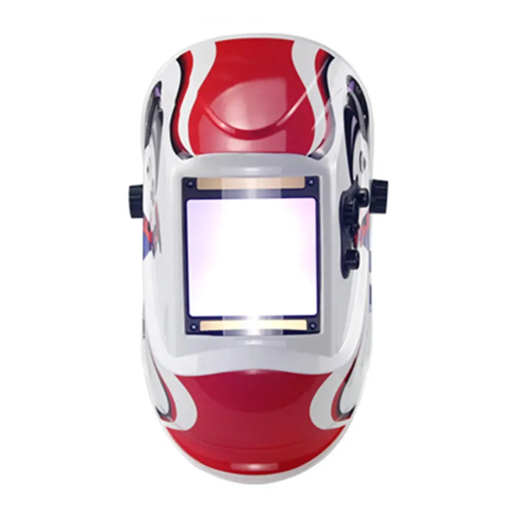 

Portable LCD Display Helmet Out Control Protecter Solar Auto Darkening Face Mask DIN5-DIN13 Welding Mask Drop Shipping Sale