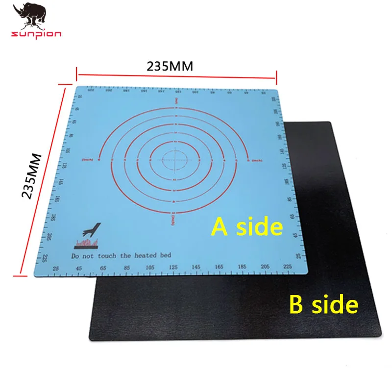 

3D Printer Parts Magnetic Print Bed Tape 235x235mm Square Heatbed Sticker Hot Bed Build Plate Tape Surface Flex