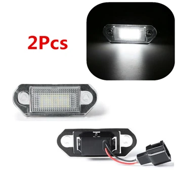 

2Pcs 18 LED Car Number License Plate Lights Lamps Bulbs White 12V For VW Golf MK3 For Skoda Octavia I Licence Plate Light