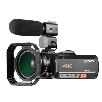 

ORDRO Camcorder Video Camera 4K ORDRO AC5 12X Optical Zoom Wifi Full HD Camara Filmadora Vlog Camera