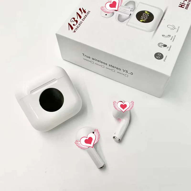 2020 New Mini 1314 TWS Support Rename GPS Stereo Bluetooth 5.0 Touch Headset Wireless Earphone Earbuds