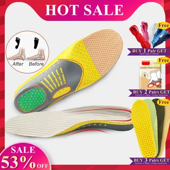 

EiD PVC Orthopedic Insoles Sports insoles Shock Absorption Arch Support Running Shoe Pads Breathable Function Insole Feet Care