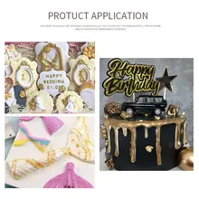 5 г блестящий золотой серебряный порошок для украшения съедобных продуктов, шоколада, помадки, торта, печенья, выпечки 72XF