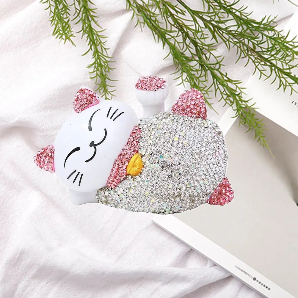 Автомобиль Lucky Cat украшение Стразы украшения "Кошки" солнечной энергии счастливые украшения "кошки"