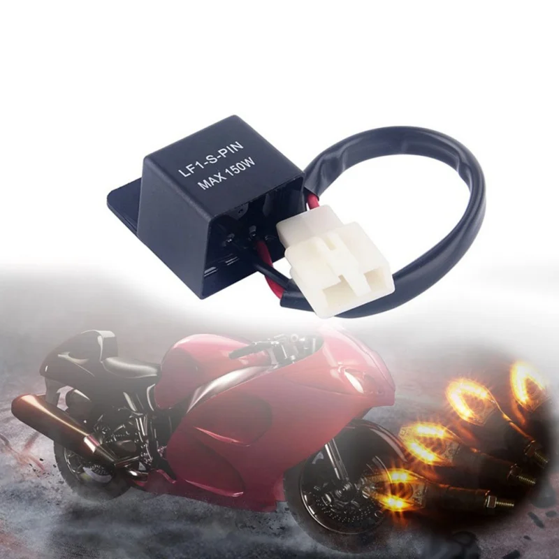 Motorcycles Waterproof 2 PIN Turn Light LED Lamp Flasher Relay Turn