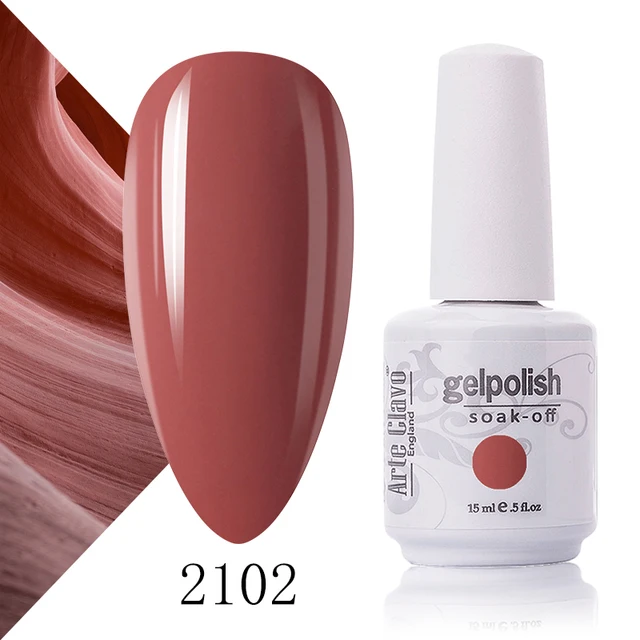 Arte Clavo 131 Colors Gel Polish Nail Gel Varnish Paint Semi Permanent Nails Art Gel Nail Polish For Manicure Top Coat Base Coat 2102