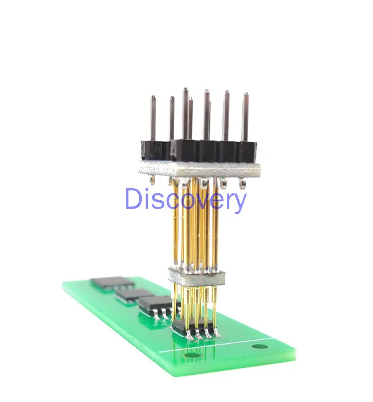 Burn Test Probe Pogo Pin 1.27 Chip SOP WSON SOIC VSOP SPI FLASH 8P With Cable 30cm