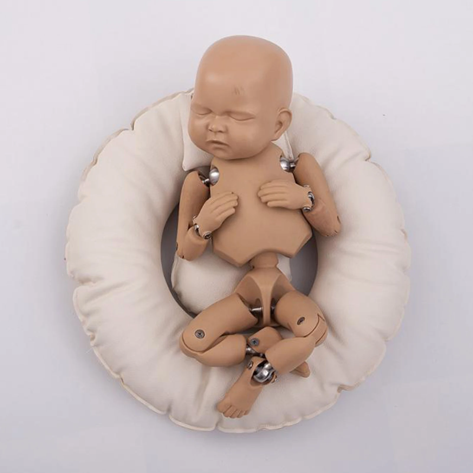 Newborn Photography Prop Baby Posing Pillow Photo Prop Pad Photoshoot Beige