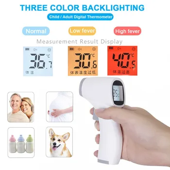

Digital Infrared Thermometer Laser Temperature Meter Non-contact Pyrometer Imager Hygrometer IR termometro Color LCD Light Alarm