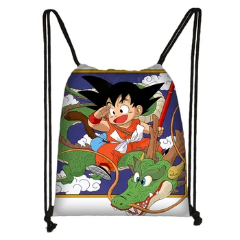 

Custom Dragon Ball Drawstring Bag Satchel Casual Backpack Teenager Storage Bag Women Men 32x38cm*18-1031-02-55