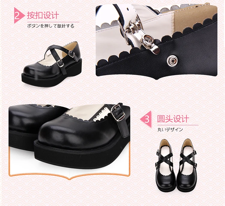 Harajuku/обувь в стиле ретро; обувь в стиле Лолиты на толстой подошве; обувь для учащихся в студенческом стиле на шнуровке; обувь в японском стиле JK; обувь в стиле Лолиты