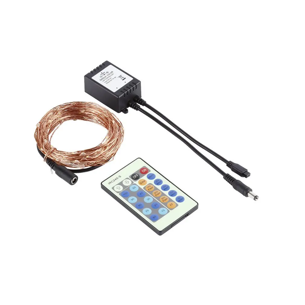 120 LED 12m LED Light String DC Plug+ LED Controller in Christmas Decoration Company Crafts Gifts Garden Decoration