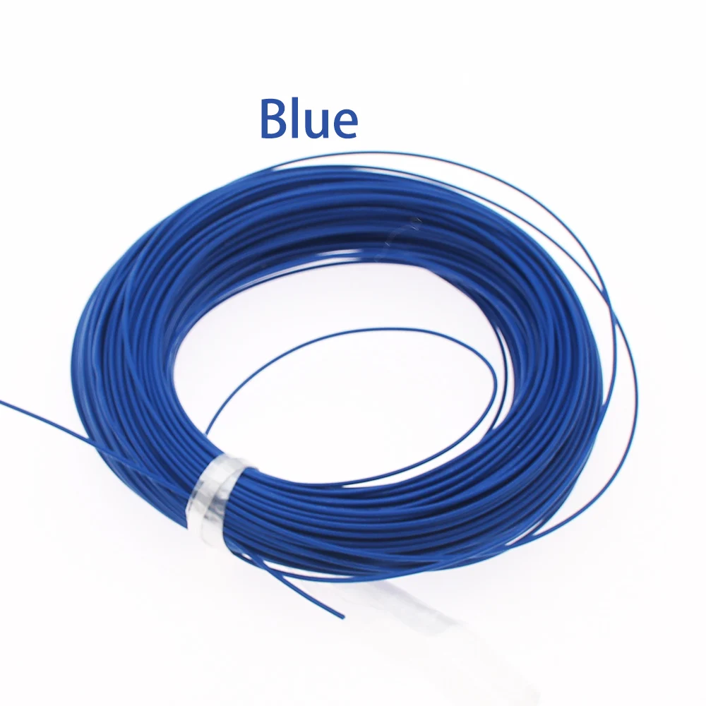 Blue Высокое Качество FEP кабель 1 м 14AWG FEP провод посеребренный провод 2мм2 раздел - Цвет: Blue