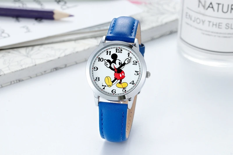 Mickey mouse crianças relógio à prova dclever