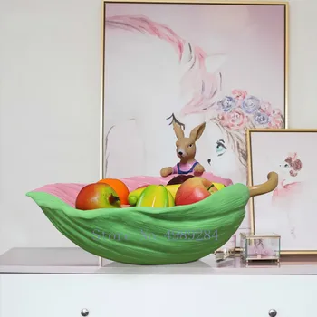 

Creative Nordic Resin Simulated animal Desktop storage fruit dish rabbit Crafts ornaments Sundries storage Children's room