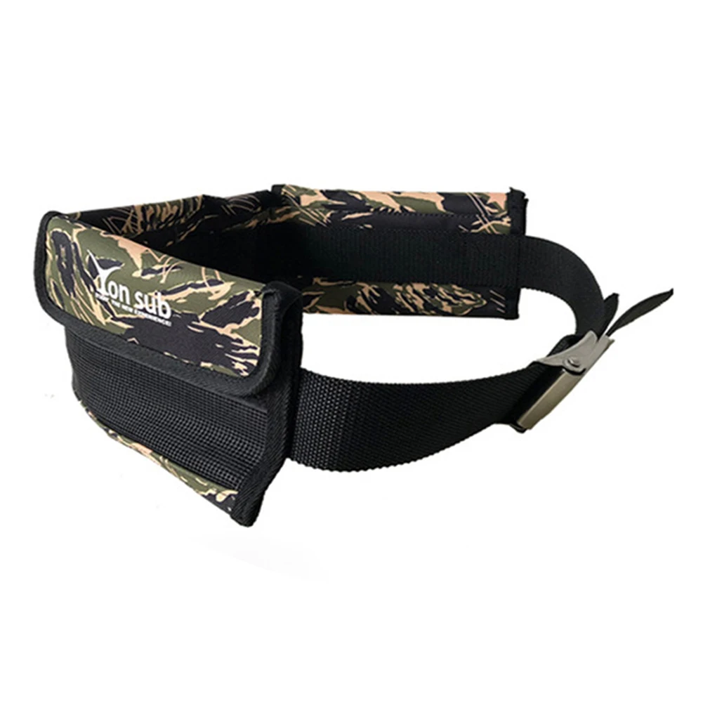 Green 3 Pockets Пояс для дайвинга, регулируемый, ткань Оксфорд, прочный, для подводного плавания, 3/4, карманный, оборудование для подводного плавания, быстросъемный, для охоты - Цвет: Green 3 Pockets