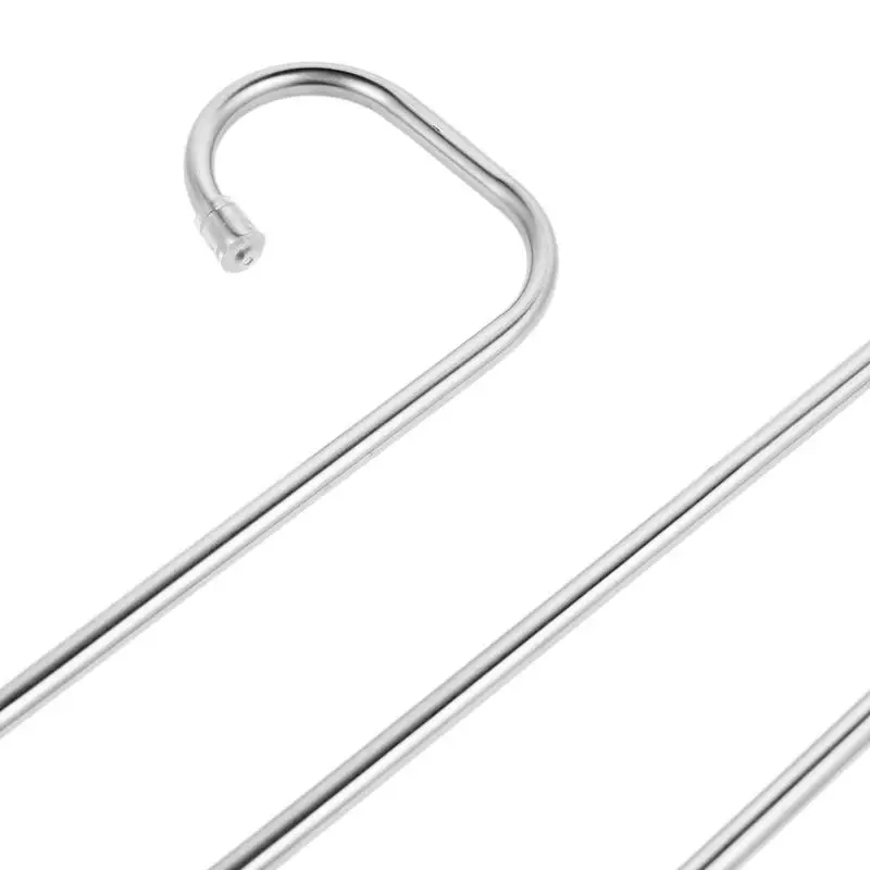 

Clothes Hanger 4PCS Multi Pants Hanger Rack Trousers Stainless Steel 5 Layers Clothes Hangers Home Decoration Accessories