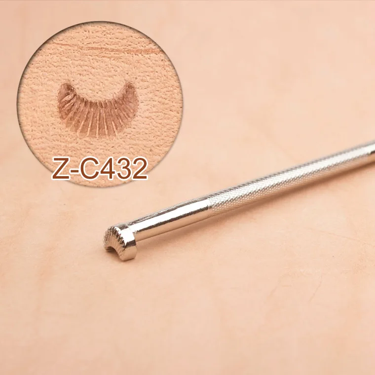Z-C432 DIY ручной пошив из воловьей кожи можно выбрать инструменты для гравировки и гравировки для кожевенного ремесла дубления-sik Emboss - Цвет: Z-C432