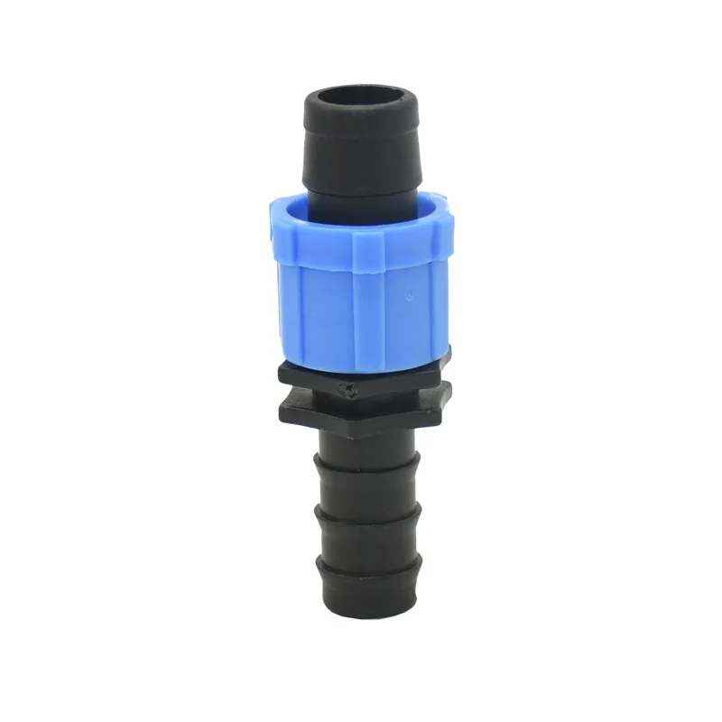 

Garden hose 1/2" to 16mm drip tape Connector lock nut Drip Tape water 5/8 Drip Irrigation Watering Soft Hose joint 2pcs