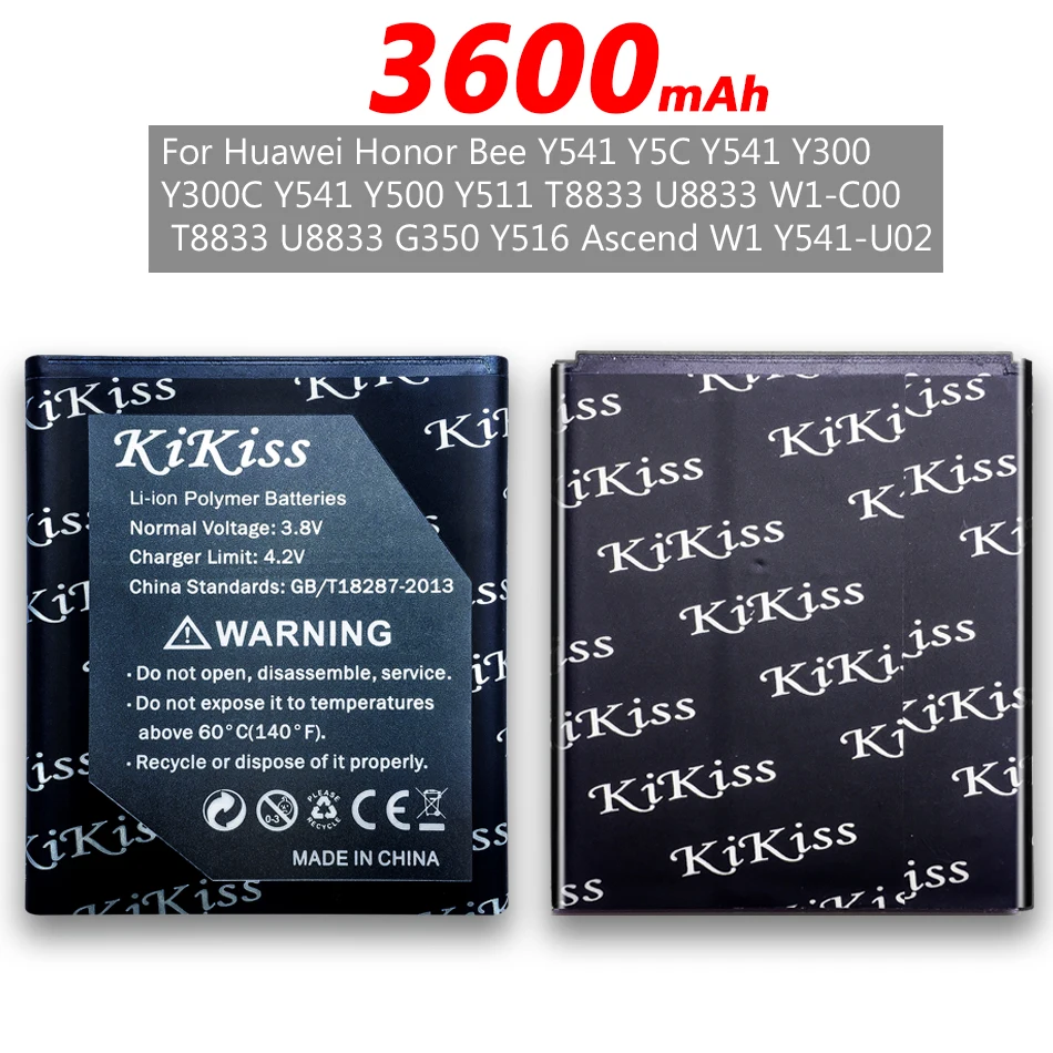Аккумулятор HB5V1HV HB5V1 для Huawei Honor Bee Y541 U02 Ascend W1 Y300 Y300C Y511 Y500 T8833 U8833 G350 Y535C Y516 Y336