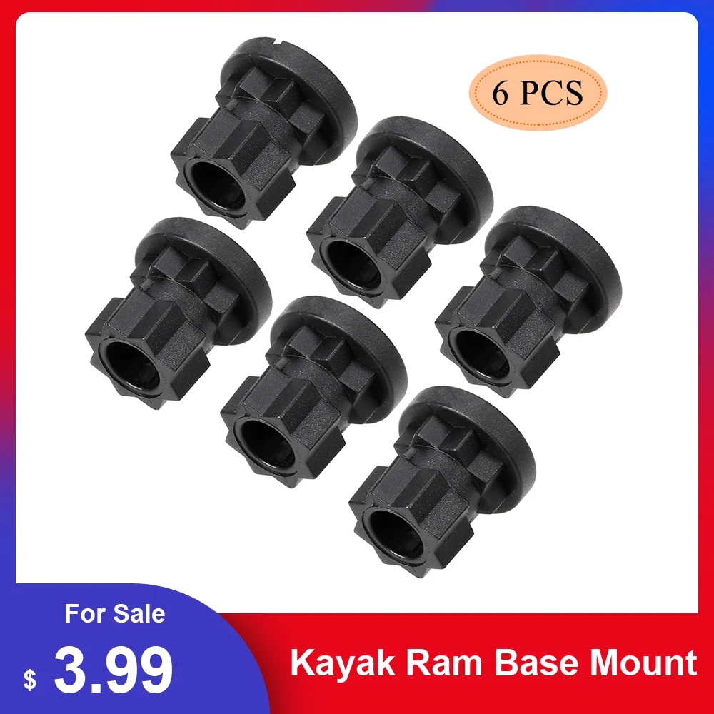 6Pcs Ram Mount Track Mounting Base Track Gear Adapter Kayak Track Mount for Boat Fishing