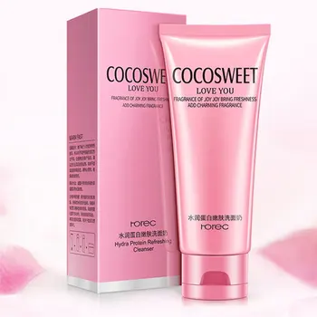 

Horec Protein Face Wash Facial Cleanser Nourishing Cleanser Foam Moisturizing Whitening Anti-Spots Marks Deep Clean Cosmetics