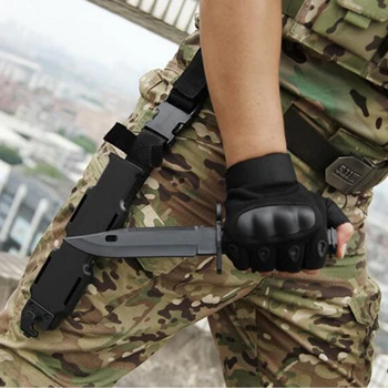 

US Army M9 Airsoft Tactical Combat Plastic Toy Dagger Cosplay Model Knife for Show Military Training Wargame Hunting Black Color