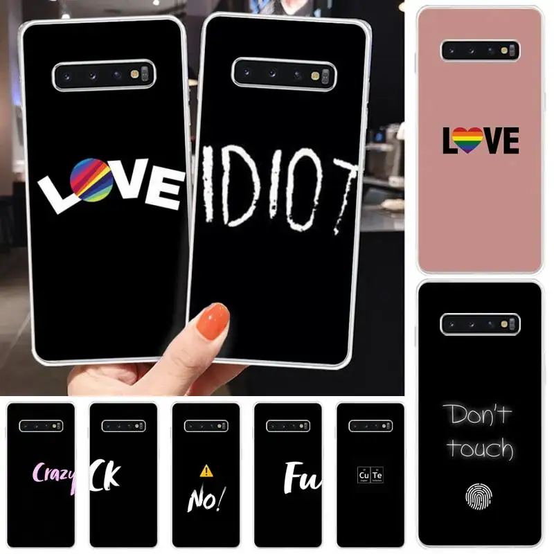 Ivits fw ck crazy мягкий чехол для телефона Samsung S6 S7 S7edge S8 S8plus S9 S9plus S10 plus E | Мобильные