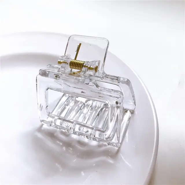 1PC Barrettes  Hair Claw For Women Acrylic Hairpins Hair Crab Claws Girls Make UP Washing Tool Accessories Women Hair Clips 2021 31