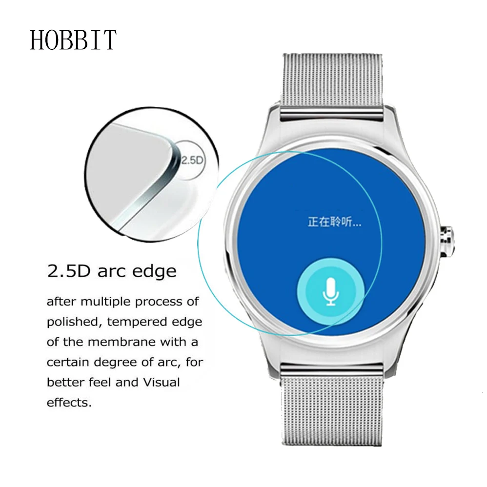 2 упаковки для inwatch T 0,3 мм 2.5D 9H защита экрана из закаленного стекла ультра Взрывозащищенная против царапин стеклянная пленка для умных часов