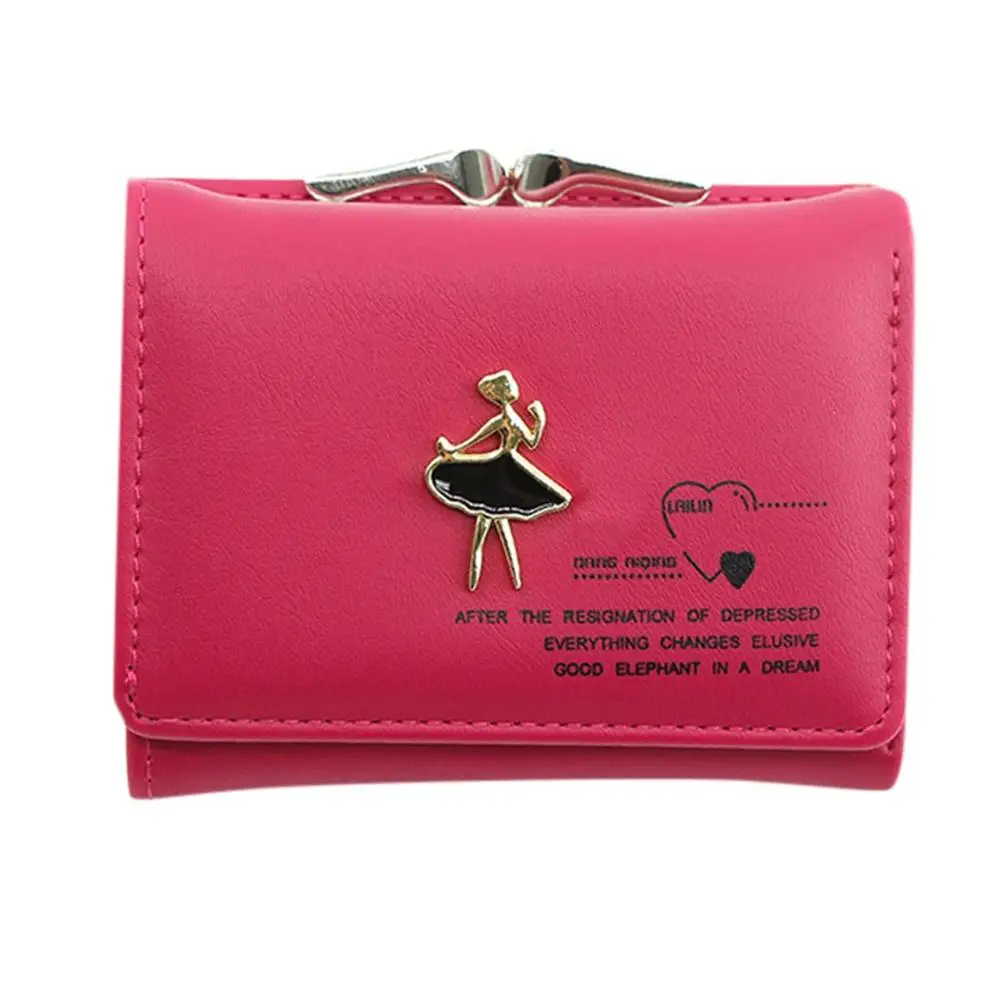 Hot Pink Кошелек для монет, женский кошелек, мини сумка, милый кошелек, маленький кошелек, клатч, сумки для банкнот, женский кошелек, женский#3O27 - Цвет: Hot Pink
