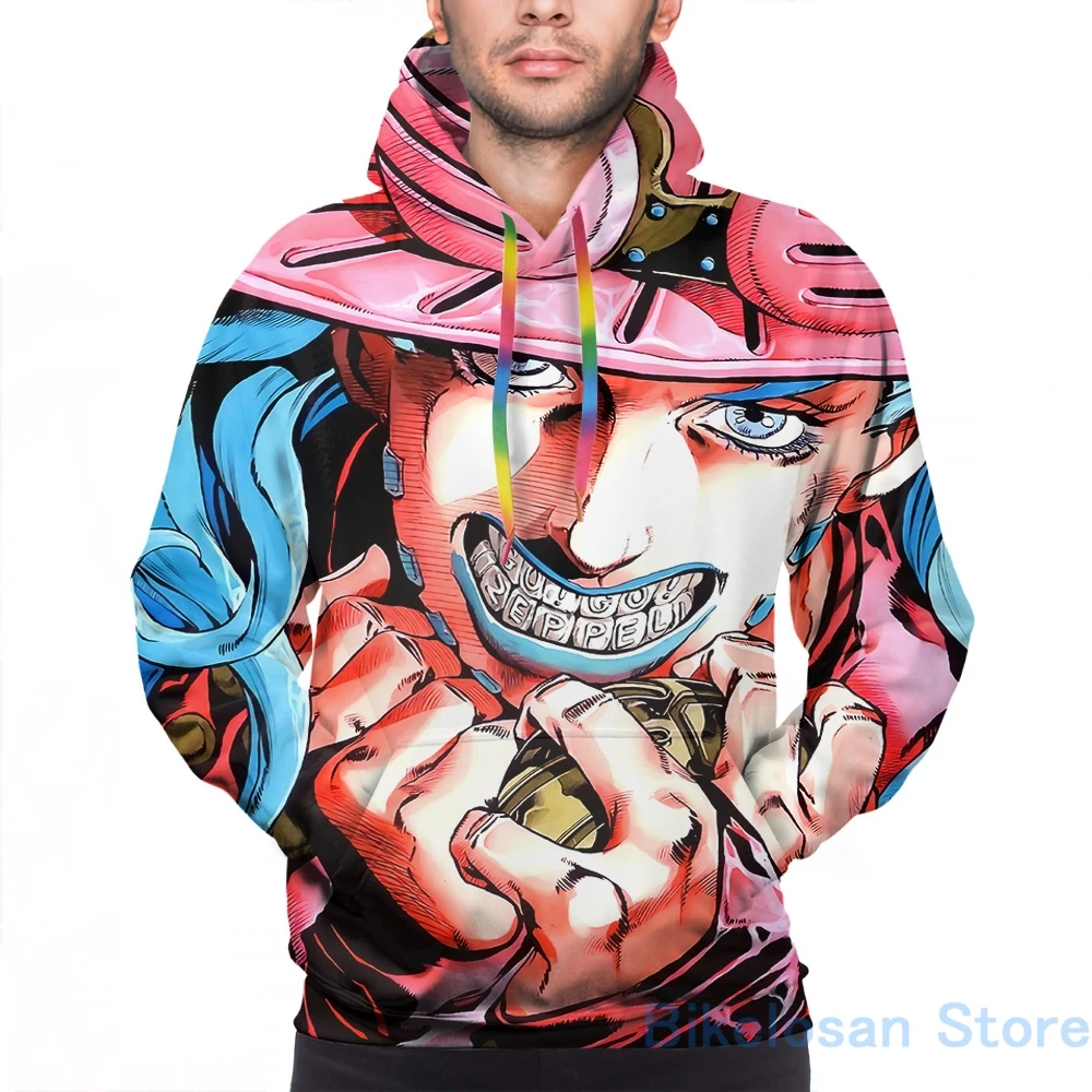 jojolion moletom com capuz