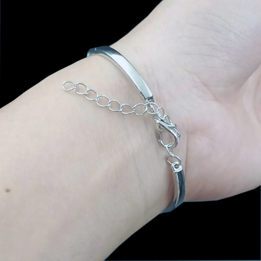 Cute Cat Paw Print Glass Women Bracelet Fashion Animal Paw Print Bangle You Always In My Heart Braclets Gift For Girlfriend bracelet jewelry