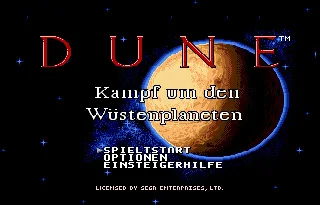 

Dune 16 bit MD Game Card For Sega Mega Drive For Genesis