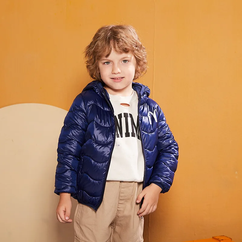 Kids Coats Boys Winter Long Sleeve Solid Hooded Kid Down Jacket Toddler Girls Winter Jacket Fashion Children Clothing