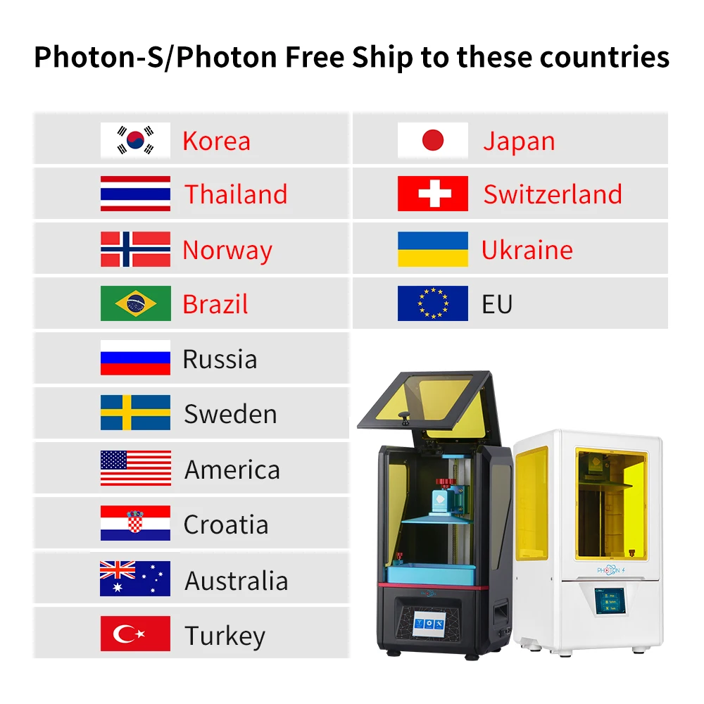 ANYCUBIC Photon-S 3d принтер на растительной основе смолы двойной оси Z Быстрый срез 405nm матрица UV SLA 3d принтер фотоны Impresora 3d