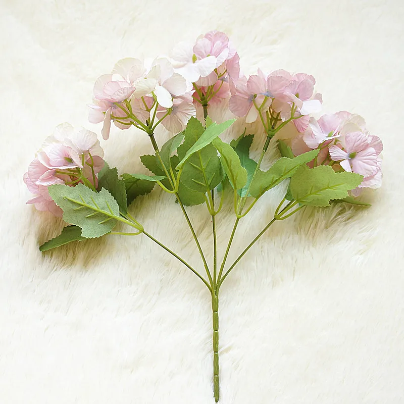 1 комплект гортензии свадебное оформление букета вазы для бытовой продукции Свадебные аксессуары распродажа дешевые искусственные растения
