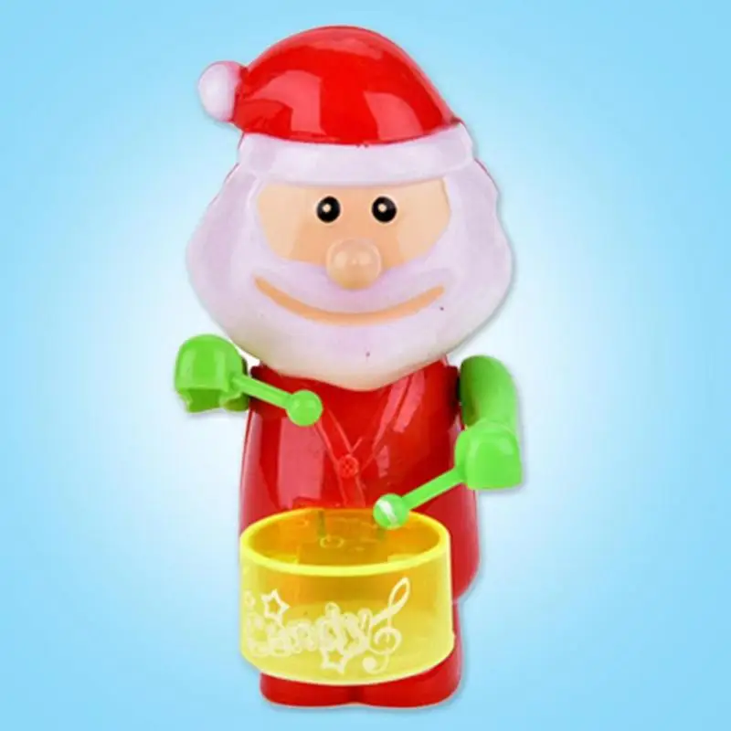 Детские игрушки-барабаны Санта-Клаус, заводная игрушка, пластиковые электрические рождественские подарочные игрушки, электронные музыкальные игрушки, подарки для детей