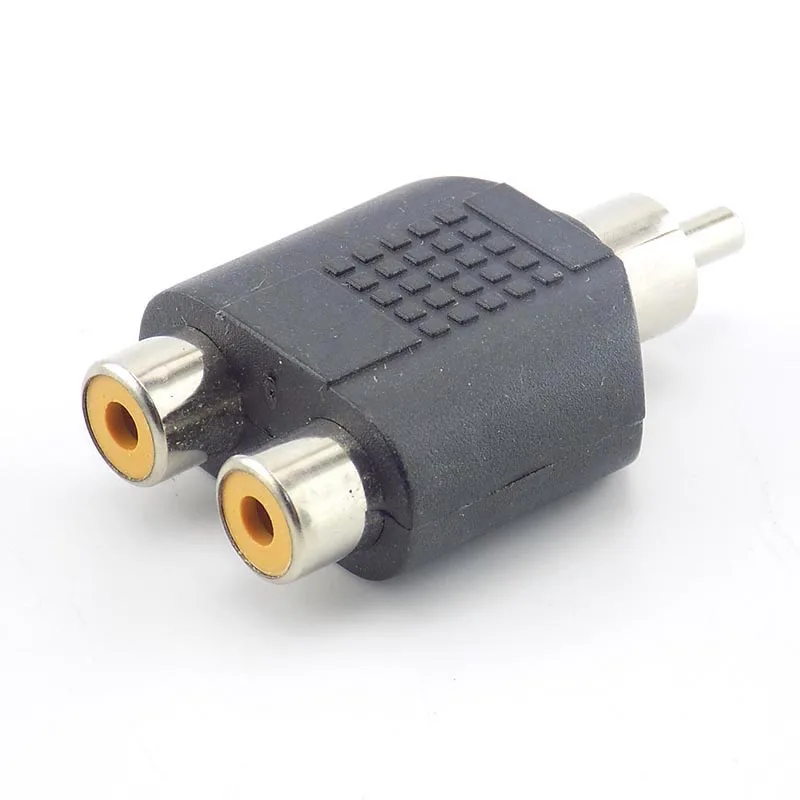 5x RCA штекер на 2 гнездовая контакт-деталь RCA AV Разъем для аудиокабеля IN-LINE конвертер Разъем для CCTV камеры безопасности L19