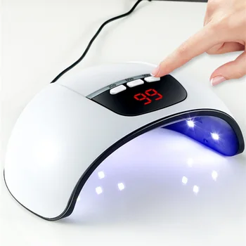 

UV LED Nail Lamp 54W Professional Nail Dryer Gel Polish Light UV Nail Light with 3 Timer Setting Nail Polish Curing Gel LED Drye