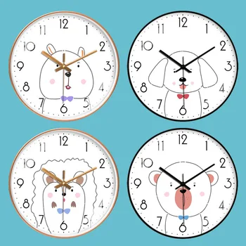 

Wall Clock Cartoon Lovely Children's Room Wall Clock Bedroom Extremely Simple Silent Creative Clock Home Decoration