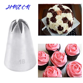 

#1B Large Size Drop Flower Piping Tip Cream Nozzle Decor Tip Icing Nozzle Cake Fondant Pastry Baking Decorating Tools