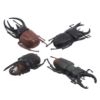 

4 Style 13cm Simulation Beetle Toys Special Lifelike Model Simulation Insect Toy Nursery Teaching Kids Joke Toys Halloween Props