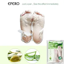 1 шт. EFERO маска для ног отшелушивающая маска для ног носки для педикюра пилинг для удаления омертвевшей кожи маска для ног отбеливающая и увлажняющая