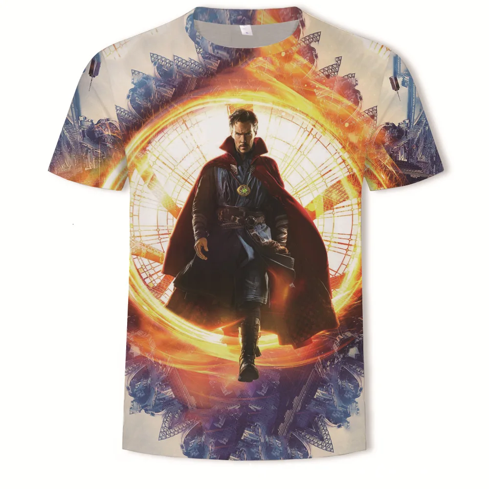 

Strange Doctor 3d Number Printing Man Round Neck Short Sleeve streetwear summer top male shirt Originality tshirt