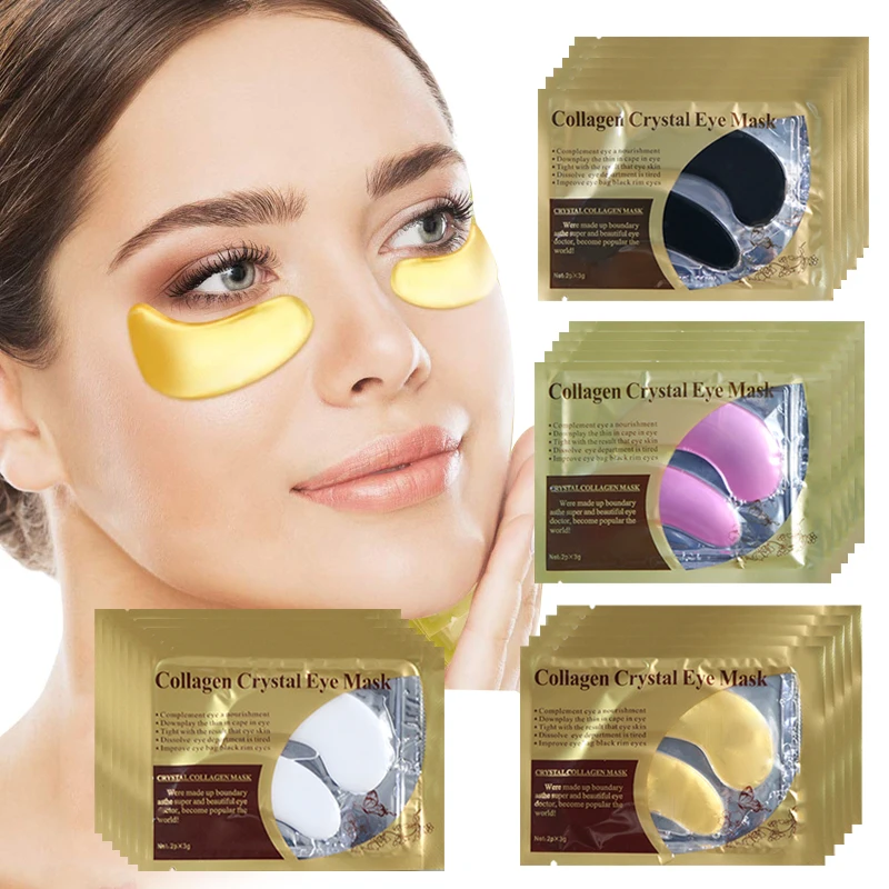 

5/8/10pair Eye Mask Collagen Gold Eye Patch Under the Eyes Bags Anti Wrinkle Anti Aging Dark Circles Moisturizer Gel Eye Patches